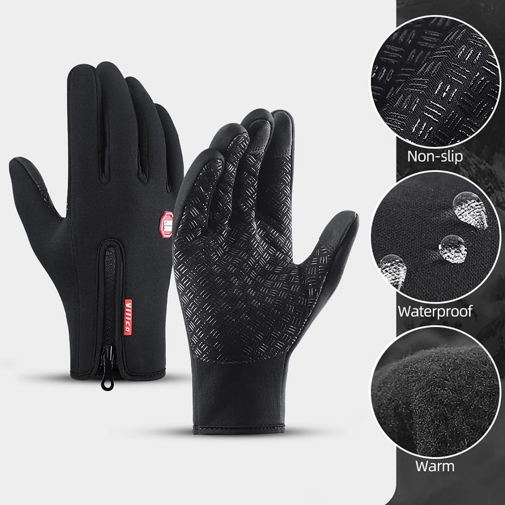 HygoSport™ Waterproof Thermal Touchscreen Gloves – Windproof Winter Gloves for Outdoor Work, Driving & Sports