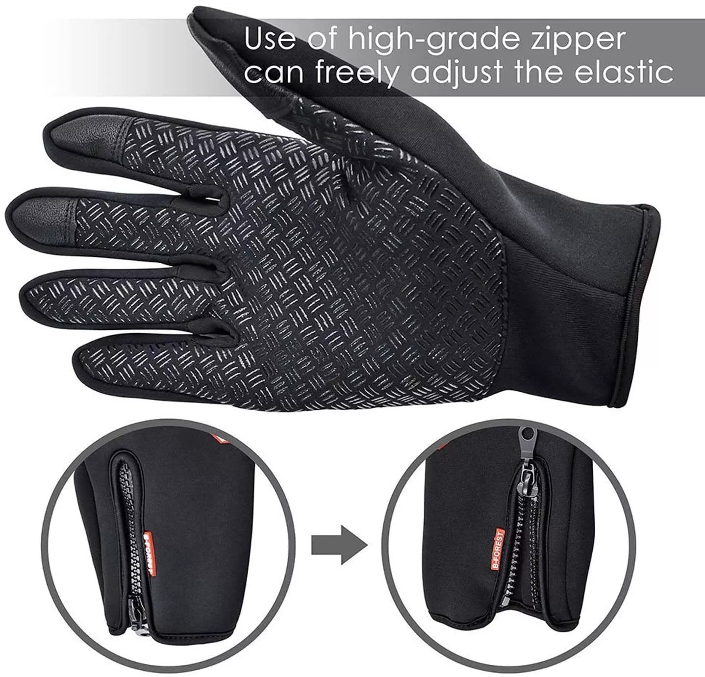 HygoSport™ Waterproof Thermal Touchscreen Gloves – Windproof Winter Gloves for Outdoor Work, Driving & Sports