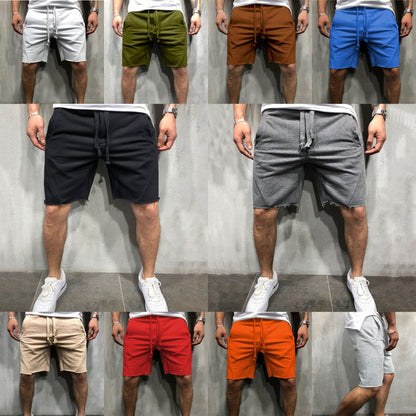 Hygosport Loose Plain Elastic Waist Shorts