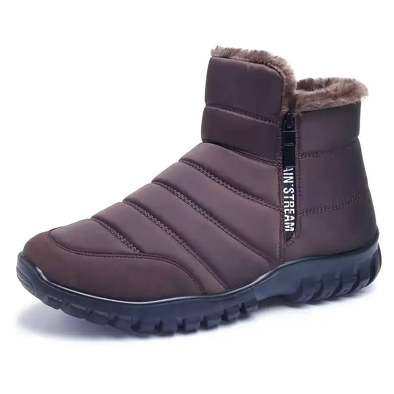 Thick Warm Cotton Zipper Shoes – Cozy Feet & Comfortable Fit