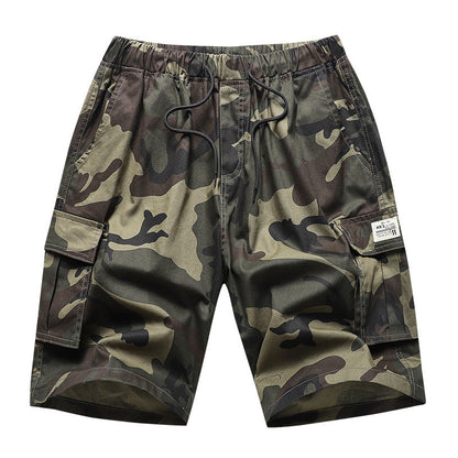 Large size cargo shorts, men's camouflage sports shorts