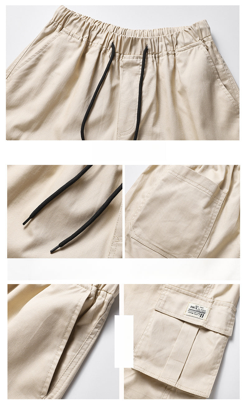 Large size cargo shorts, men's camouflage sports shorts
