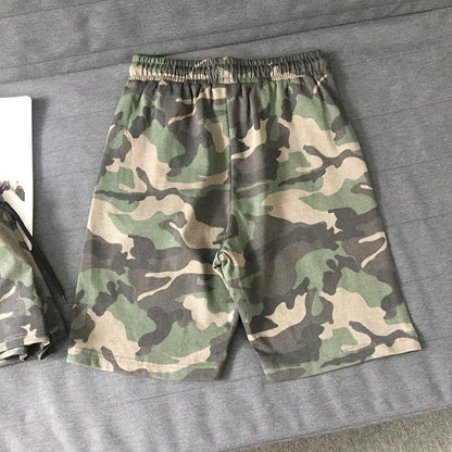 Hygosport Comfortable Fashionable Military Green Couple Shorts
