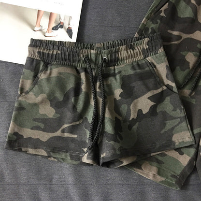 Hygosport Comfortable Fashionable Military Green Couple Shorts