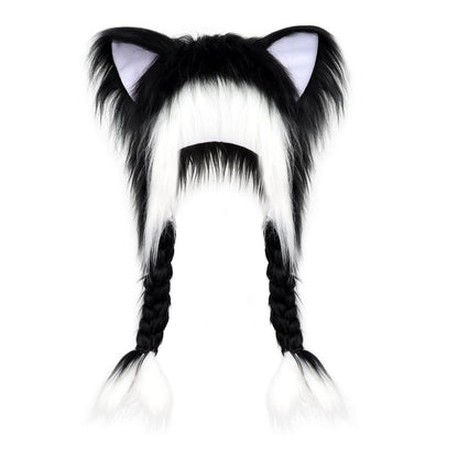 ⚡ Flash Sale – Fluffy Cat Ear Hat | Halloween & Christmas Cozy Plush Headwear