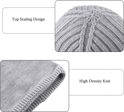 Hygo Winter Knit Beanie & Scarf Set — Ultra-Soft, Thermal Protection, Unisex Design in Adult & Kids Sizes