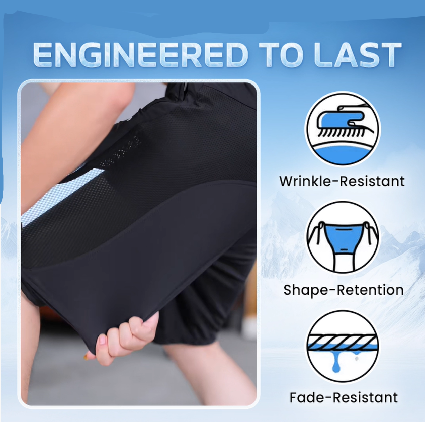 Hygo ArcticMove - Ultra-Breathable Ice Silk Stretch Shorts