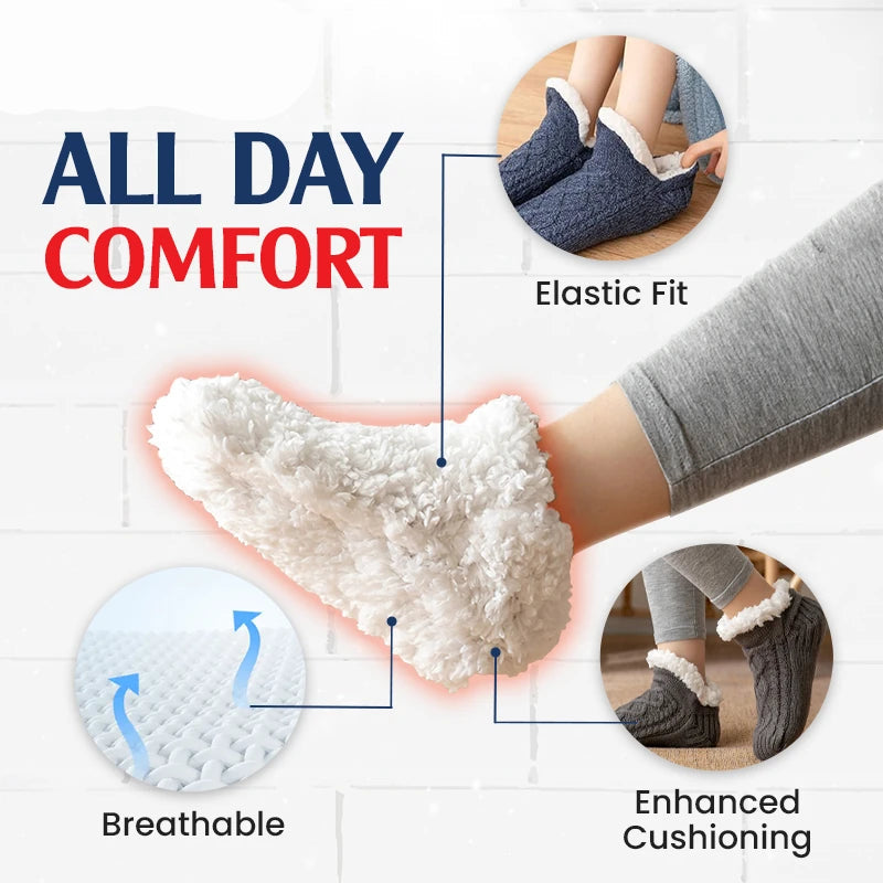 Hygo Fleece-Lined Non-Slip Thermal Slippers Socks-Buy 2 Pcs Get Free Shipping
