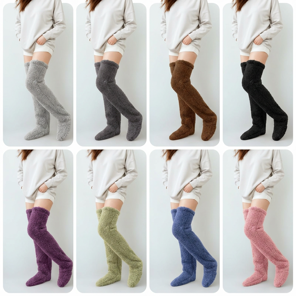 Hygo Cozy Over-the-Knee Fleece Socks