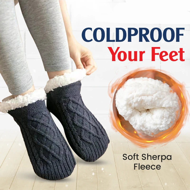 Hygo Fleece-Lined Non-Slip Thermal Slippers Socks-Buy 2 Pcs Get Free Shipping
