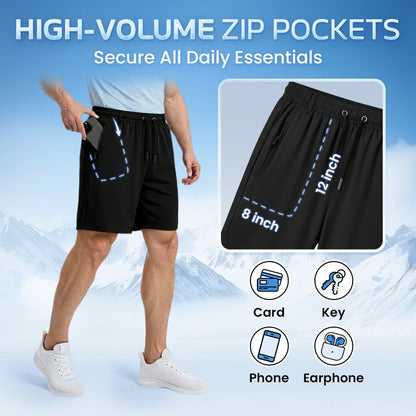 Hygo ArcticMove - Ultra-Breathable Ice Silk Stretch Shorts