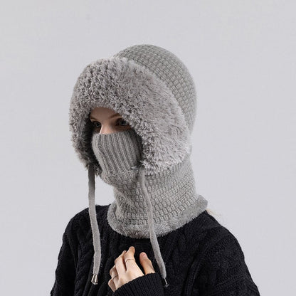 🔥Women's Plush-Lined Knitted Hood & Neck Warmer