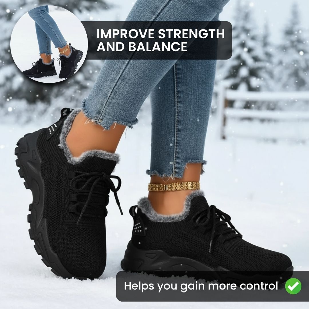Women's Warm Orthopedic Walking Shoes – Arch Support & All-Day Comfort