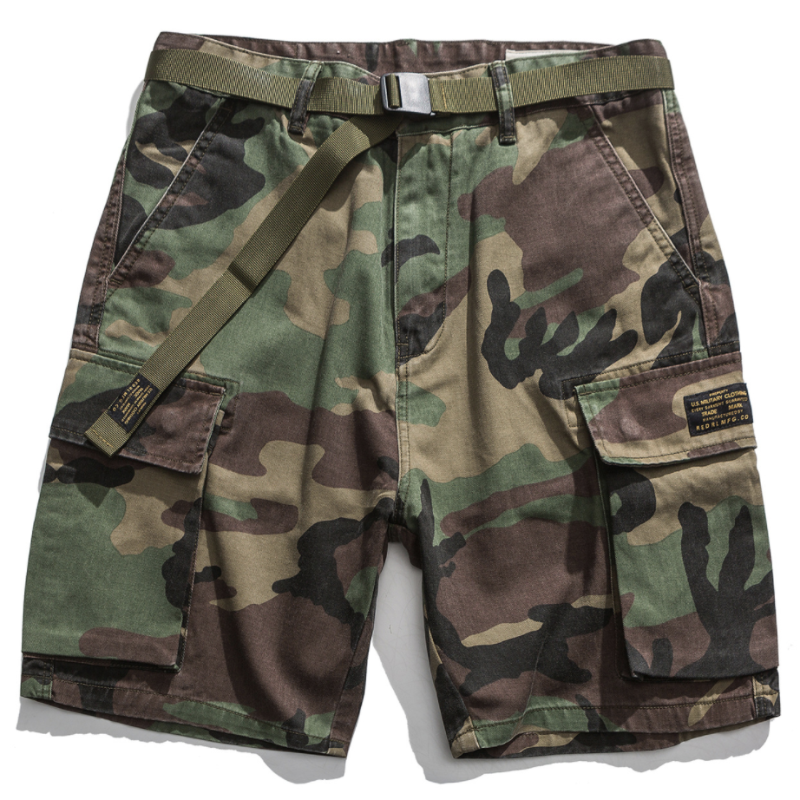 Hygosport Classic Camo Men's Japanese Multi-pocket Design Outdoor Shorts
