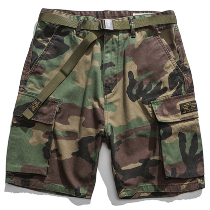 Hygosport Classic Camo Men's Japanese Multi-pocket Design Outdoor Shorts