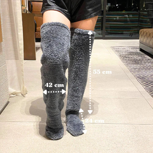 Hygo Cozy Over-the-Knee Fleece Socks