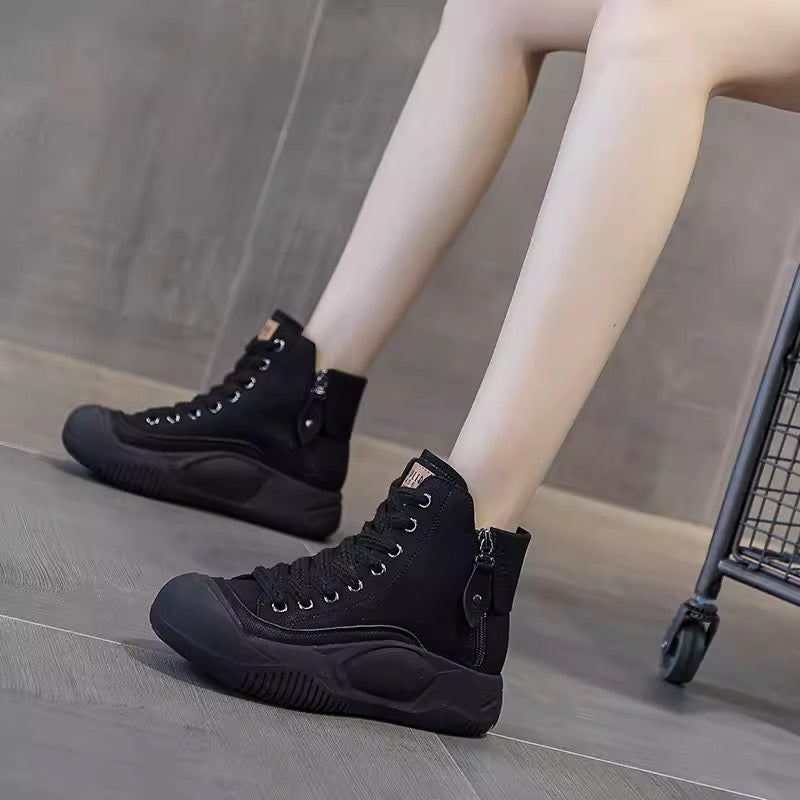 Hygo Women's Vintage Leather Comfort Ankle Boots