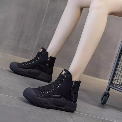 Hygo Women's Vintage Leather Comfort Ankle Boots