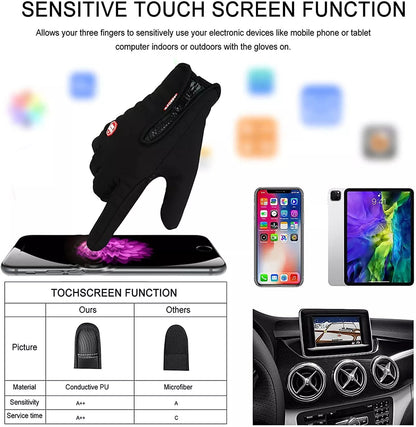 HygoSport™ Waterproof Thermal Touchscreen Gloves – Windproof Winter Gloves for Outdoor Work, Driving & Sports
