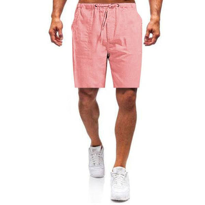 Hygosport Men's linen loose casual shorts