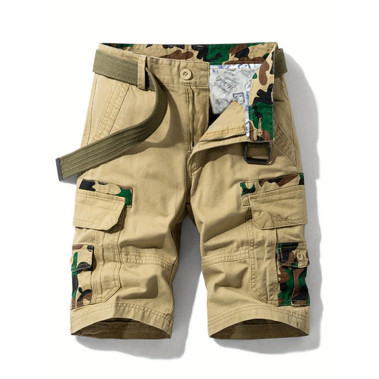Hygosport 100% Cotton Camo Men's Cargo Shorts