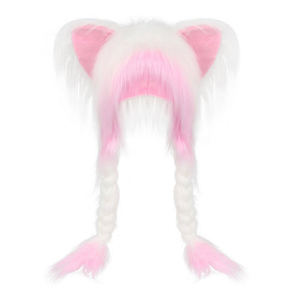 ⚡ Flash Sale – Fluffy Cat Ear Hat | Halloween & Christmas Cozy Plush Headwear