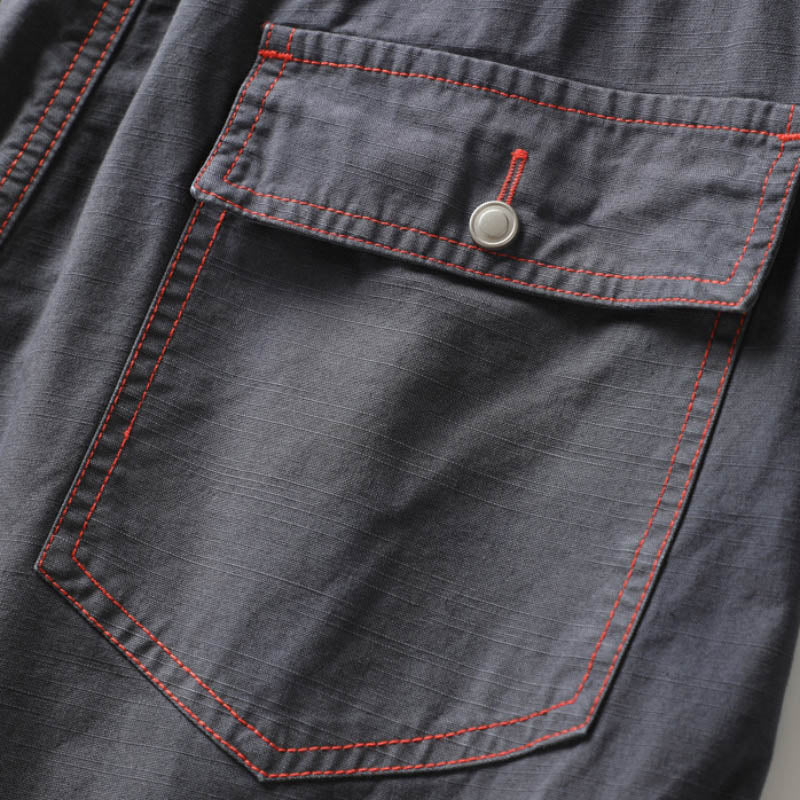 Hygosport Solid Color Casual Green Washed Cotton Lightweight Men's Shorts