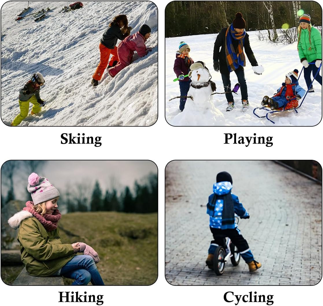 Hygo Winter Knit Beanie & Scarf Set — Ultra-Soft, Thermal Protection, Unisex Design in Adult & Kids Sizes