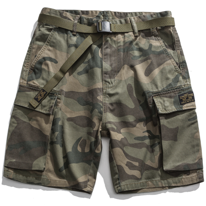 Hygosport Classic Camo Men's Japanese Multi-pocket Design Outdoor Shorts