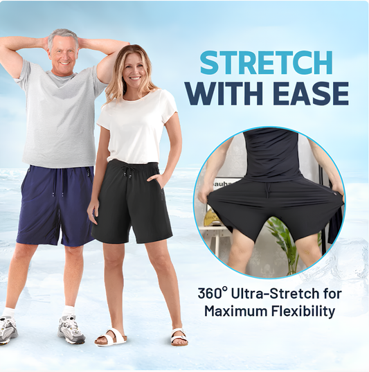 Ice Silk Stretch Quick-Dry Shorts-Unisex