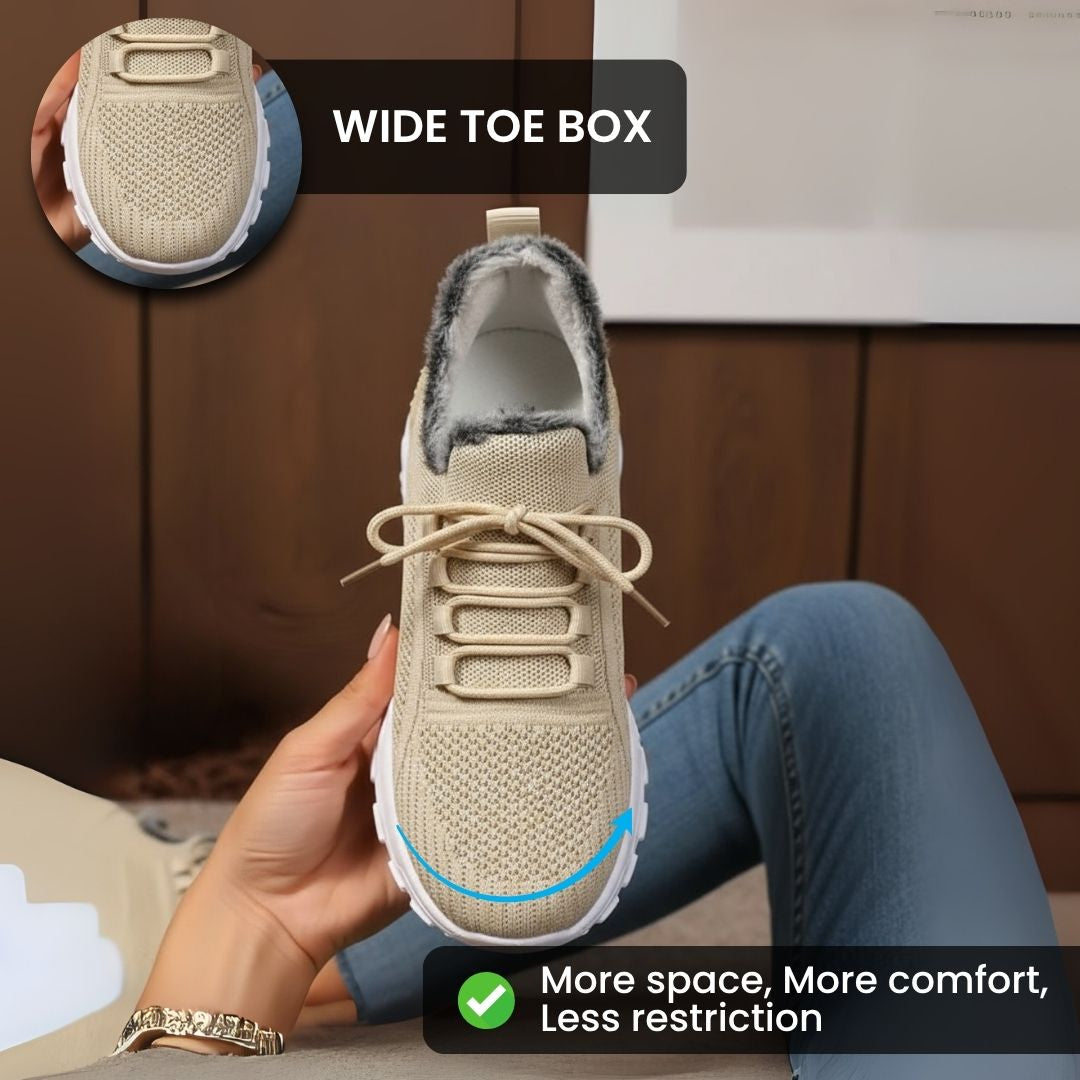 Women's Warm Orthopedic Walking Shoes – Arch Support & All-Day Comfort