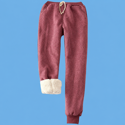 Hygo Women's Thermal Sherpa Fleece-Lined Jogger Pants