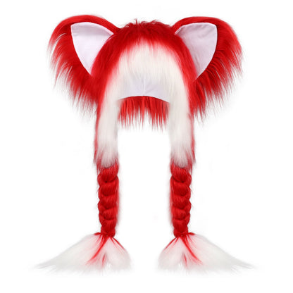 ⚡ Flash Sale – Fluffy Cat Ear Hat | Halloween & Christmas Cozy Plush Headwear