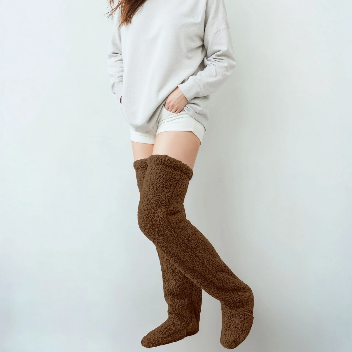 Hygo Cozy Over-the-Knee Fleece Socks