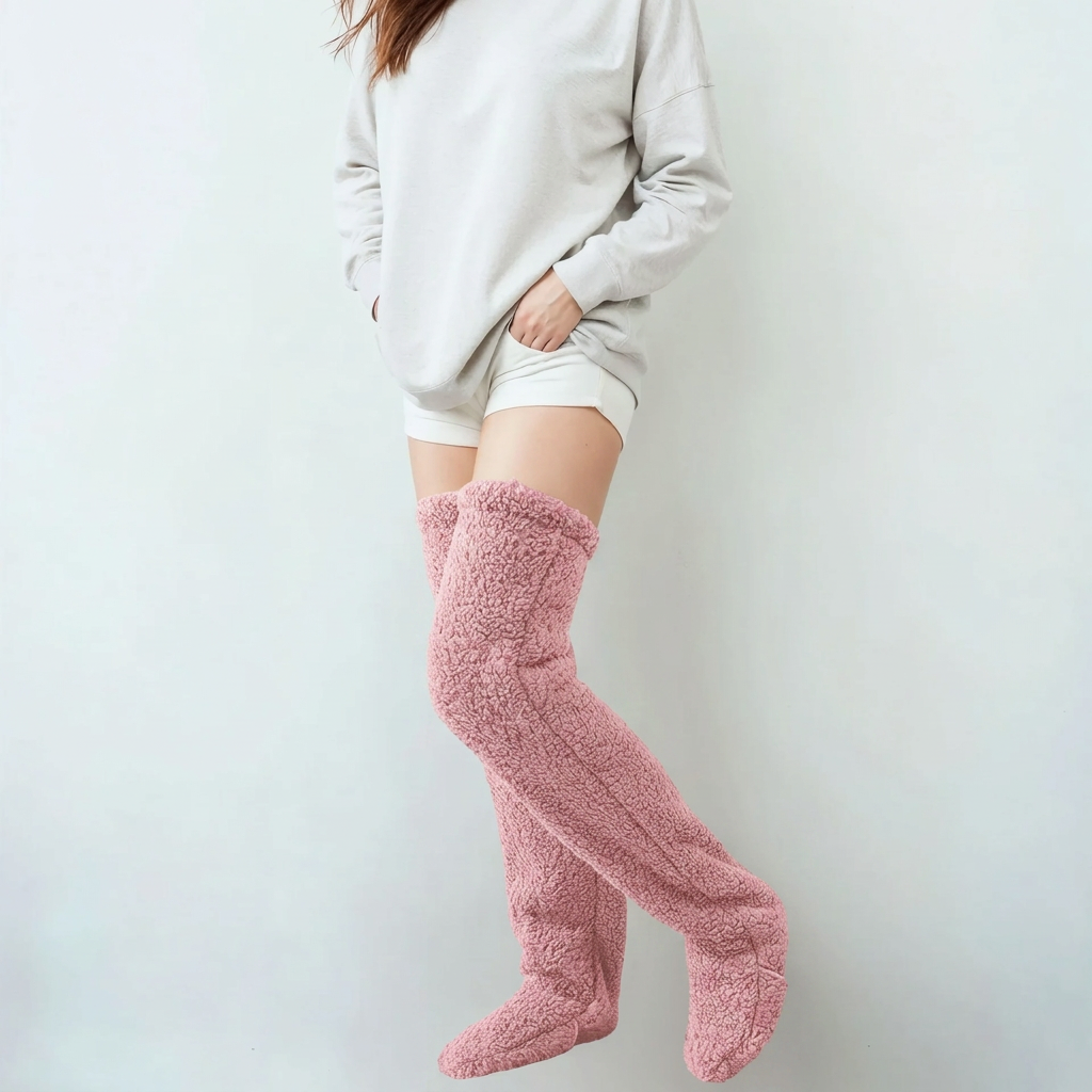 Hygo Cozy Over-the-Knee Fleece Socks