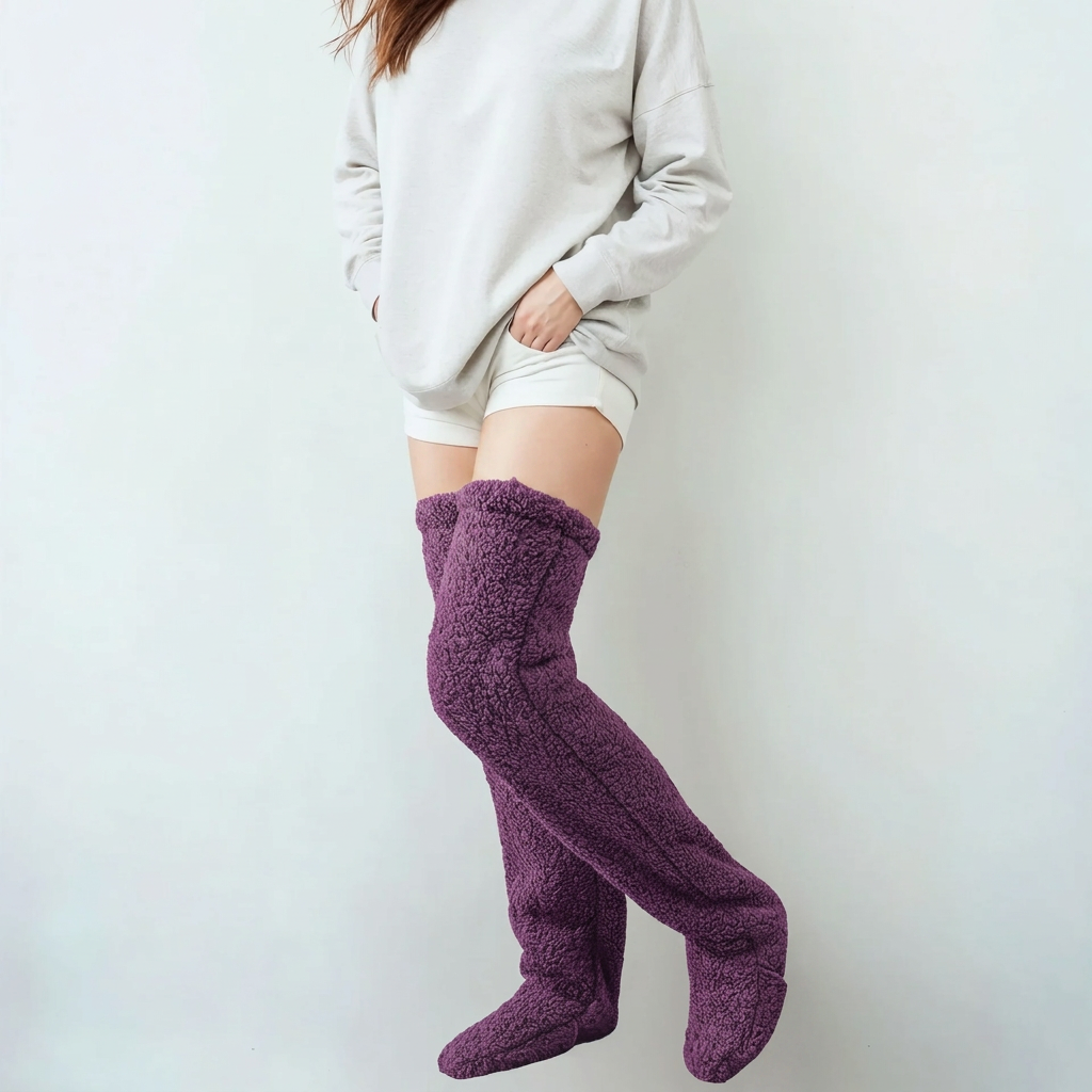 Hygo Cozy Over-the-Knee Fleece Socks