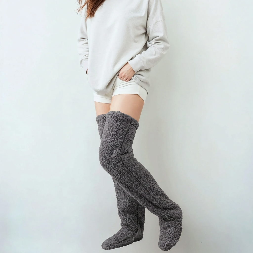 Hygo Cozy Over-the-Knee Fleece Socks