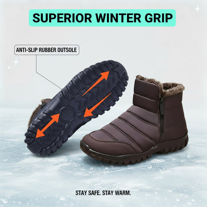 Thick Warm Cotton Zipper Shoes – Cozy Feet & Comfortable Fit