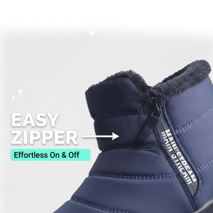 Thick Warm Cotton Zipper Shoes – Cozy Feet & Comfortable Fit