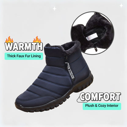 Thick Warm Cotton Zipper Shoes – Cozy Feet & Comfortable Fit
