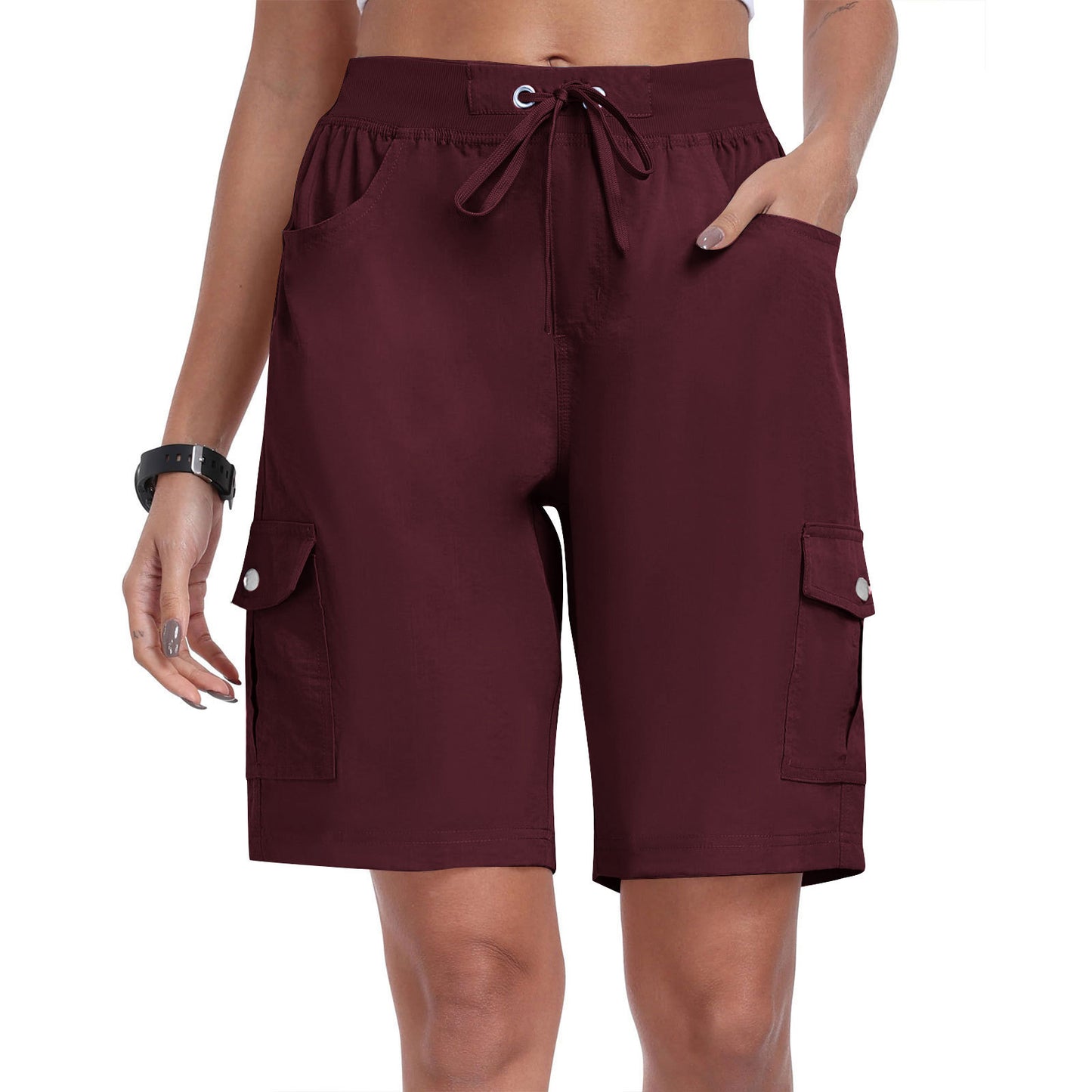 Women's Quick-Dry Cargo Shorts with Pockets