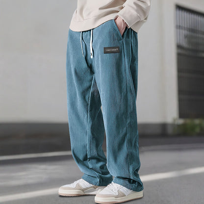 Men's Relaxed Fit Corduroy Drawstring Pants – Soft & Comfortable