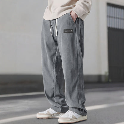 Men's Relaxed Fit Corduroy Drawstring Pants – Soft & Comfortable