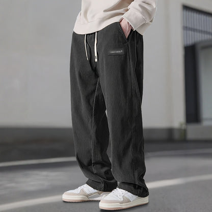 Men's Relaxed Fit Corduroy Drawstring Pants – Soft & Comfortable