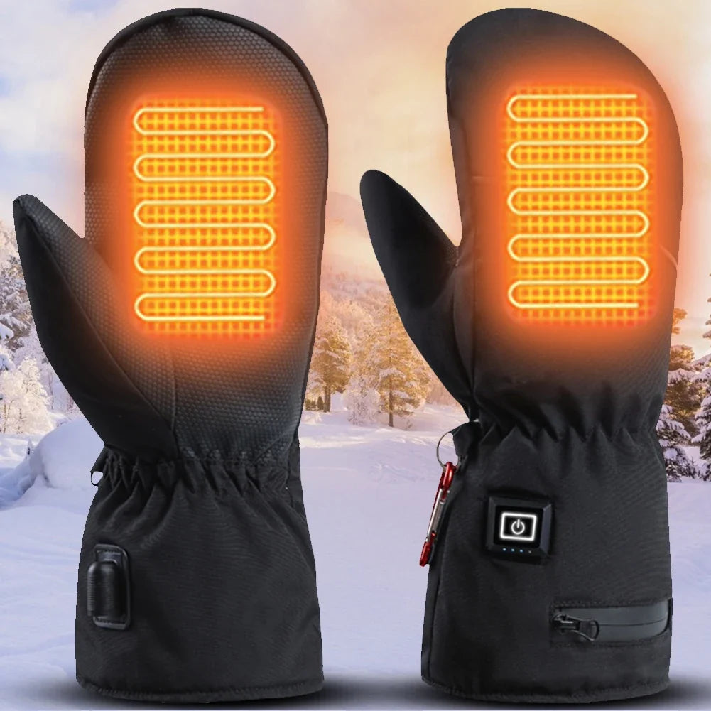 USB Heated Winter Gloves – Dual-Sided Heating | Waterproof & Anti-Slip