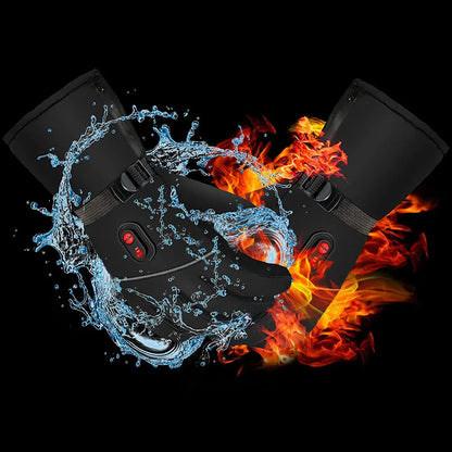 Electric Heated Gloves – 3 Heat Settings | Touchscreen Winter Gloves
