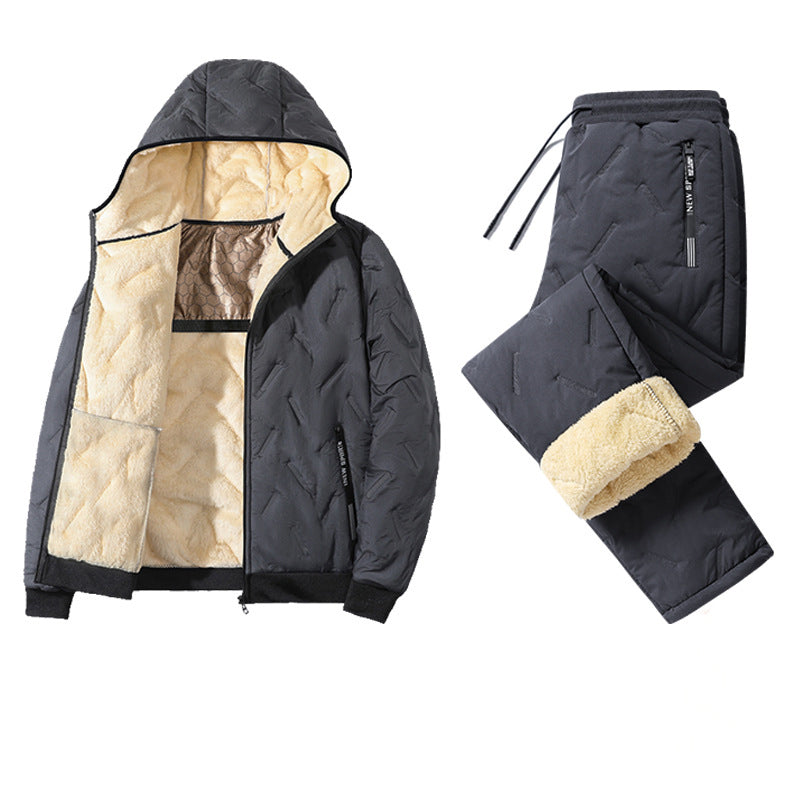 Men‘s Winter Fleece Thickened Set