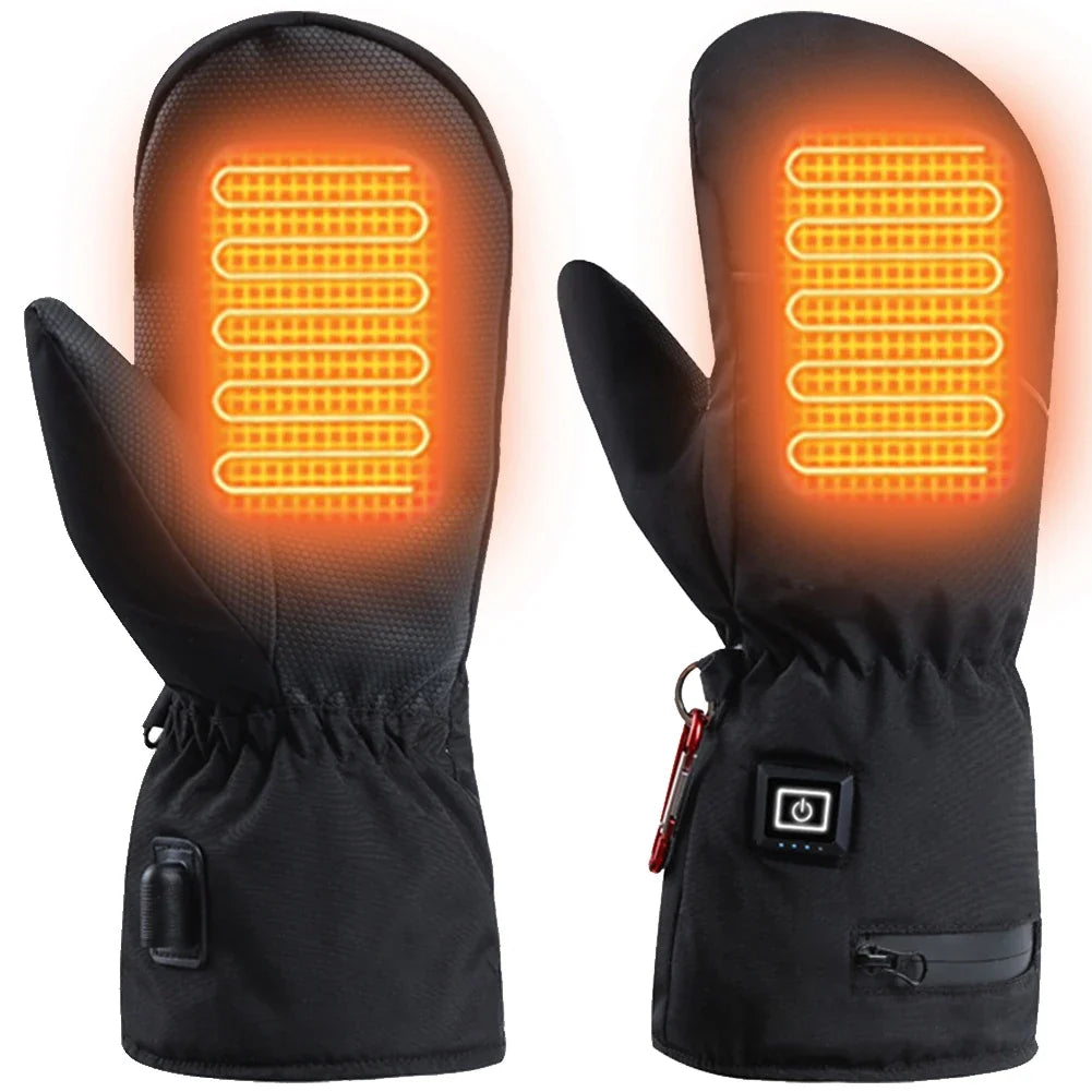 USB Heated Winter Gloves – Dual-Sided Heating | Waterproof & Anti-Slip