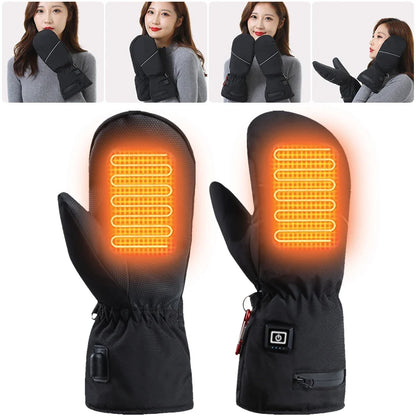 USB Heated Winter Gloves – Dual-Sided Heating | Waterproof & Anti-Slip