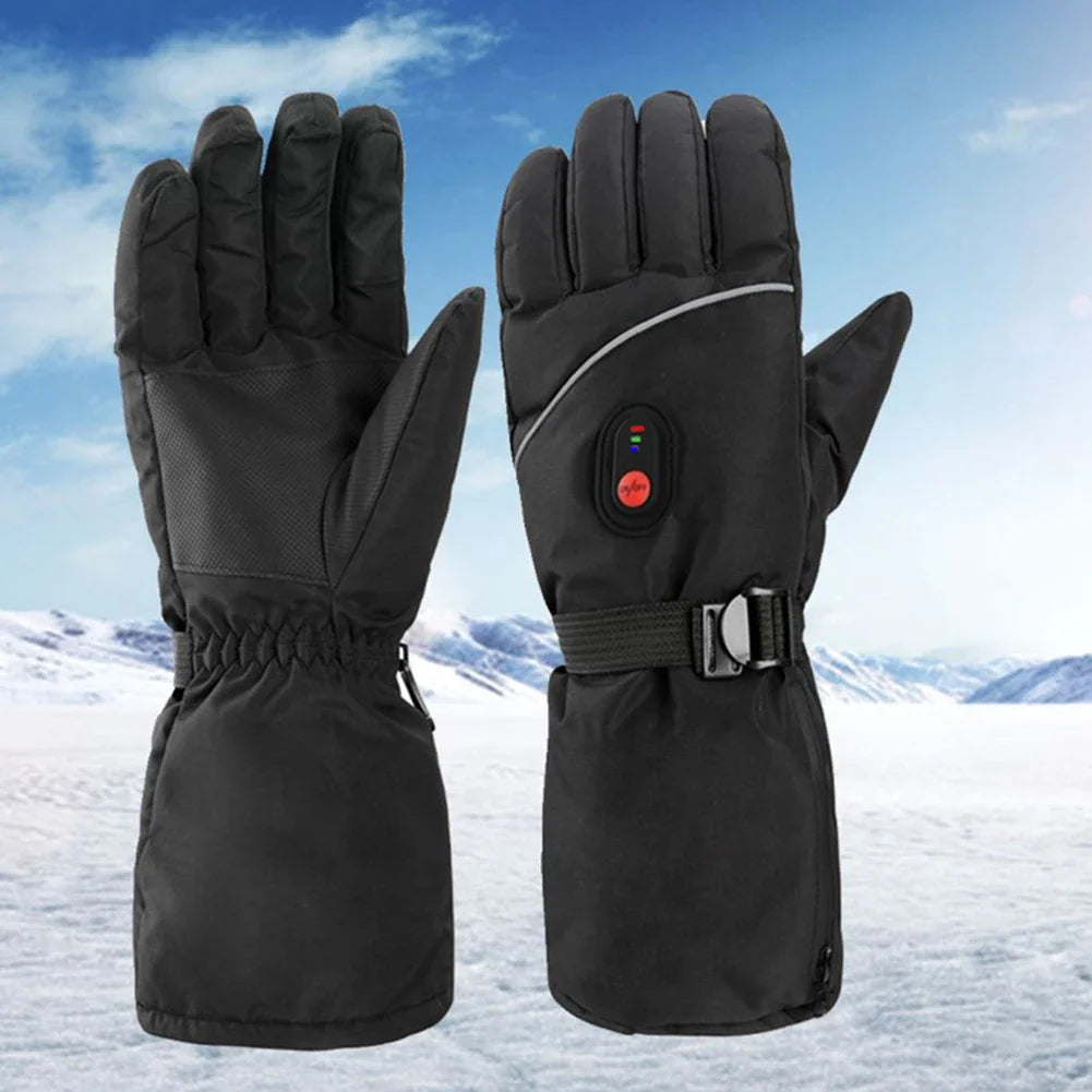 Electric Heated Gloves – 3 Heat Settings | Touchscreen Winter Gloves